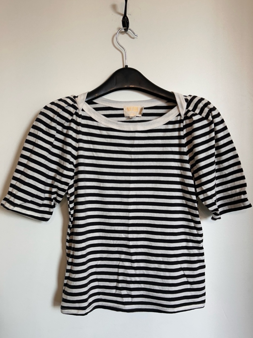 NATION LOS ANGELES 100% ORGANIC COTTON STRIPPED TEE SHIRT “DEANA TEE”